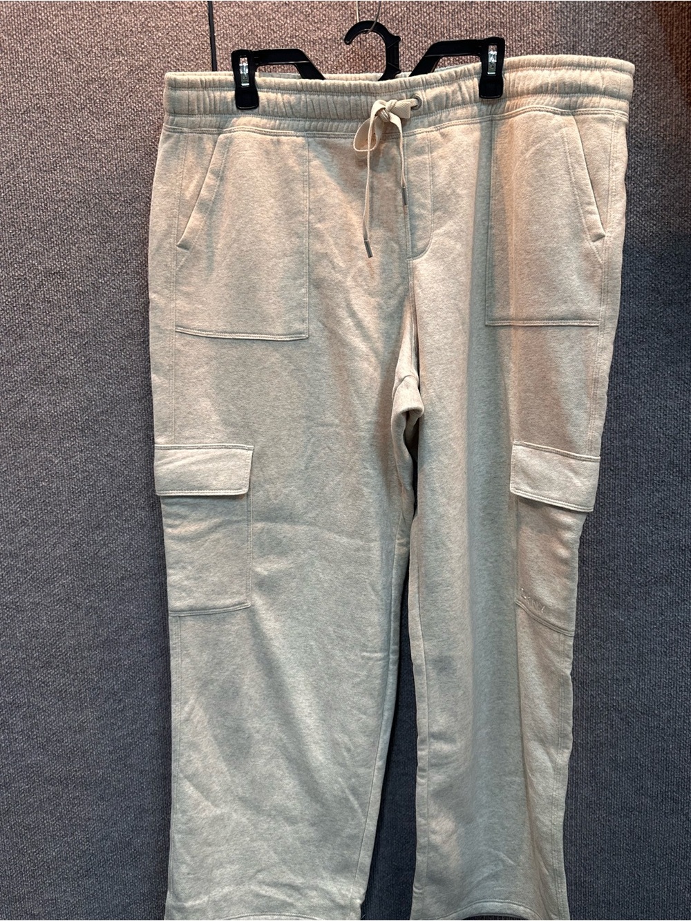 DKNY Cream Cargo Sweatpants for Women